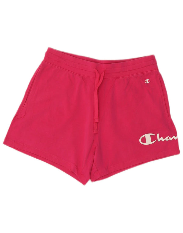 Pantaloni scurți sport grafic Champion pentru femei UK 12 Medium Pink