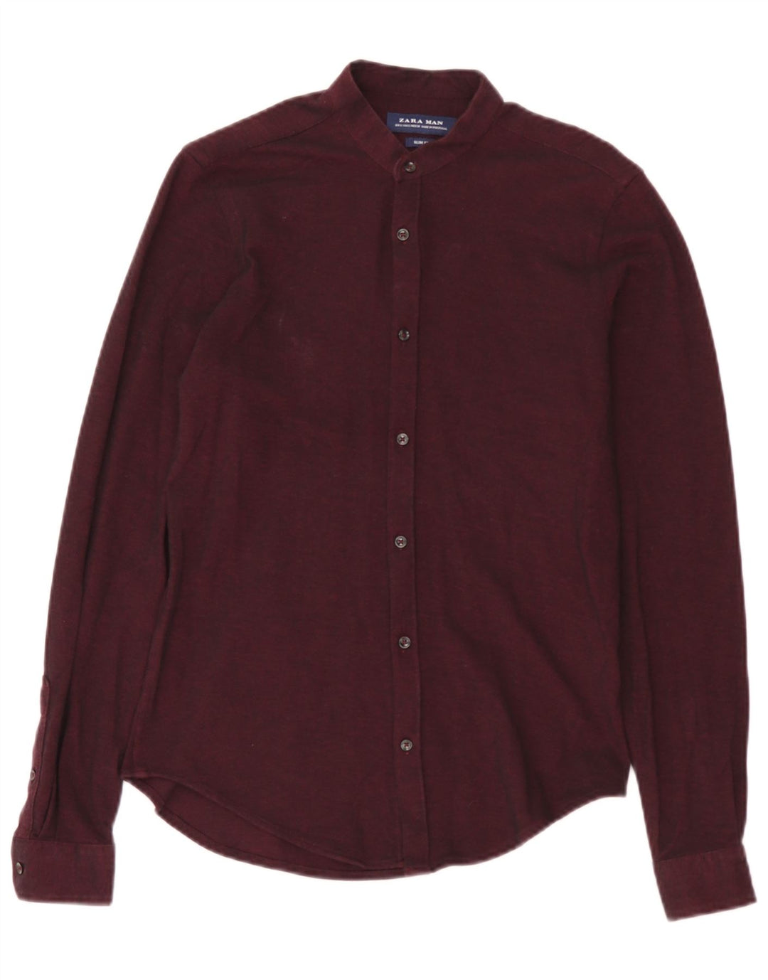 Cămașă pentru bărbați Zara Slim Fit Bumbac maro mic