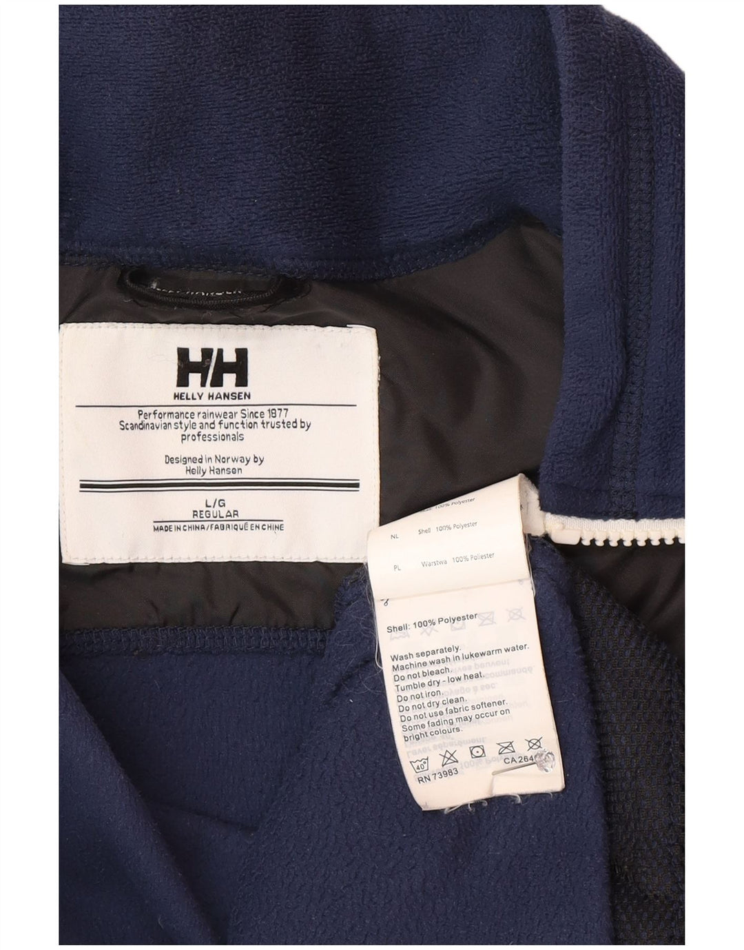 Jachetă pentru bărbați Helly Hansen, cu o formă regulată, din lână UK 40, mare, albastru, poliester