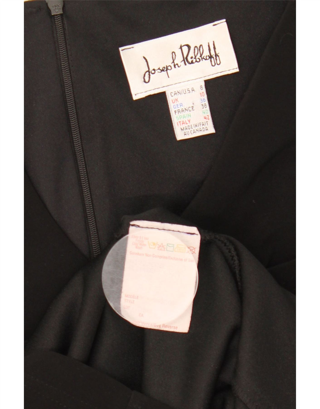 Joseph Ribkoff Rochie A-Line pentru femei UK 10 Poliester negru mic