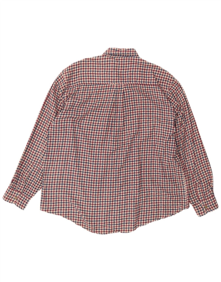 Cămașă de flanel pentru bărbați VINTAGE 2XL, bumbac cu carouri roșii