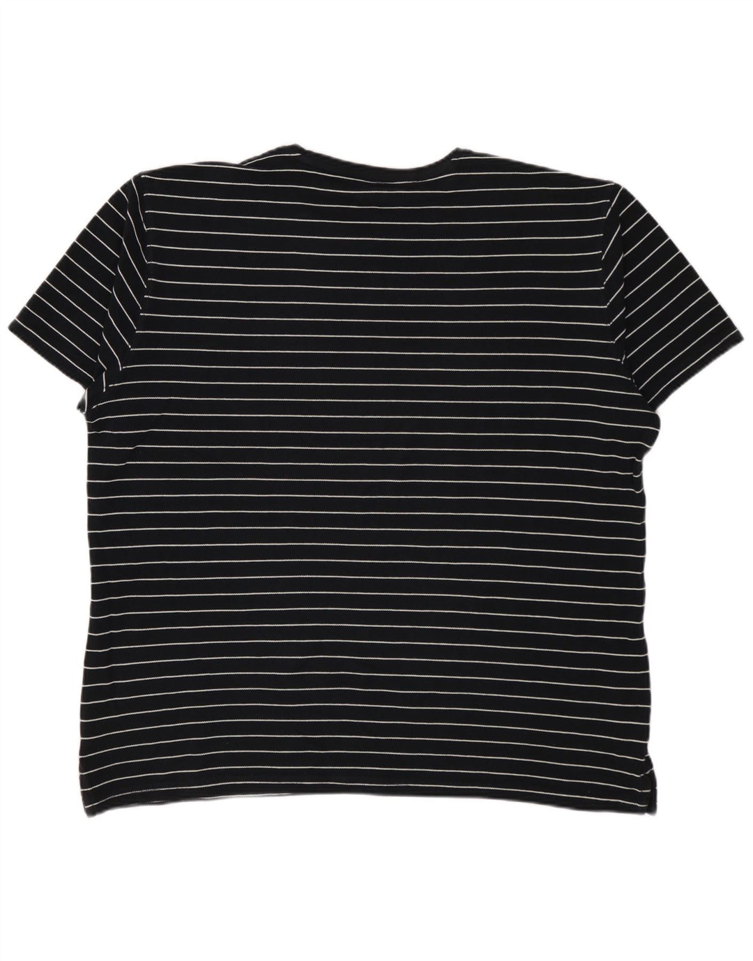 MASSIMO DUTTI Tricou pentru bărbați Top XL Negru cu dungi