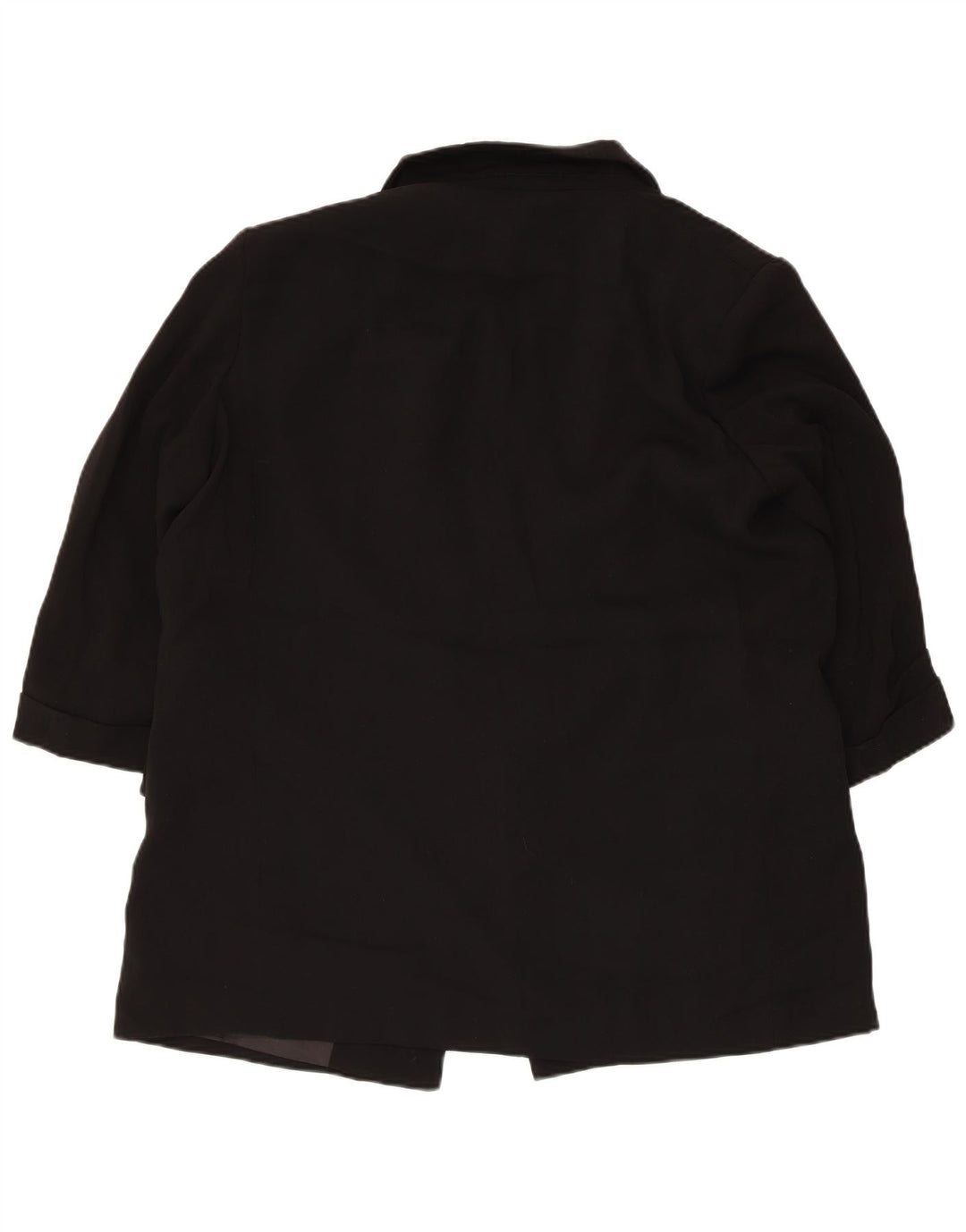 Jachetă pentru femei Zara cu mâneci 3/4 deschise, UK 18 XL, poliester negru