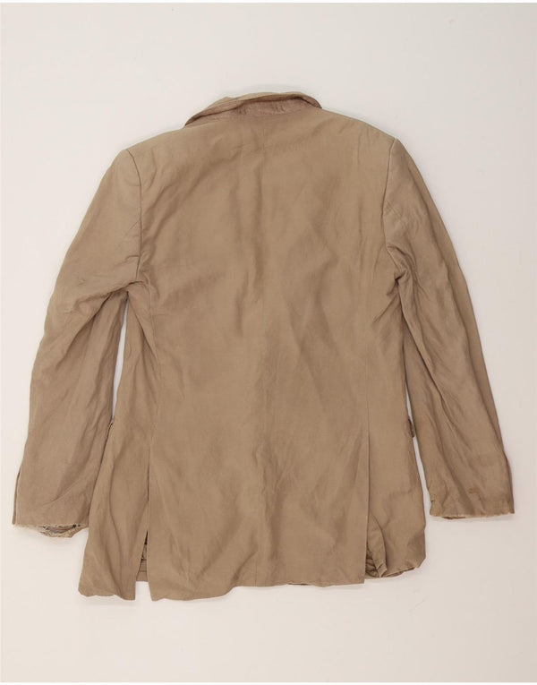 Jaeger Jaeger pentru bărbați cu 2 nasturi, UK 40, mare, bej, mătase