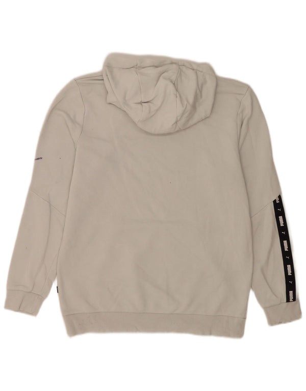 Pulover pentru bărbați Puma Graphic Hoodie, bumbac, gri mediu