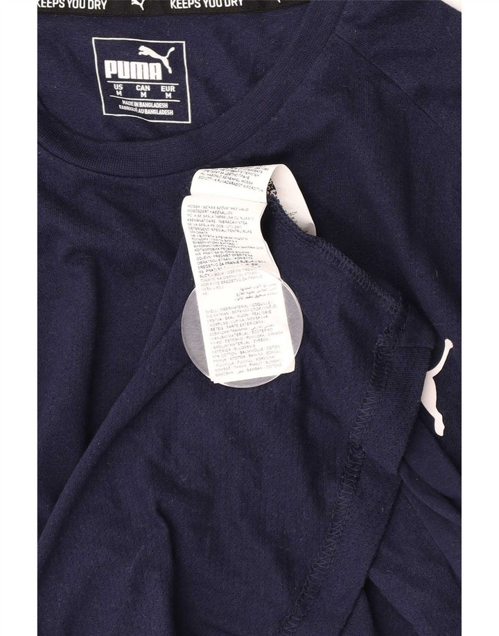 Tricou pentru bărbați Puma Top Medium Bleumarin Bumbac