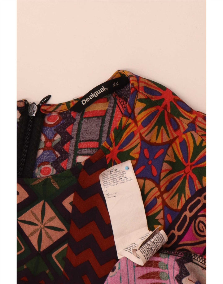 Rochie de bază Desigual pentru femei cu mâneci 3/4 EU 44 XL, multicoloră, mozaic