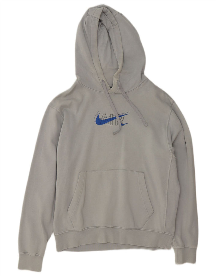 Pulover Nike pentru bărbați, cu capota, mare, gri, bumbac