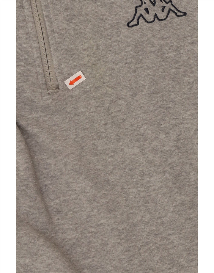 Pulover KAPPA pentru bărbați, cu fermoar, cu gât, XL, poliester color bloc