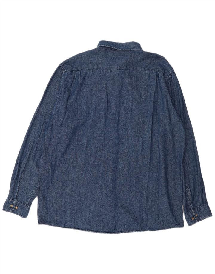 Cămașă din blugi pentru bărbați Wrangler XL Albastru