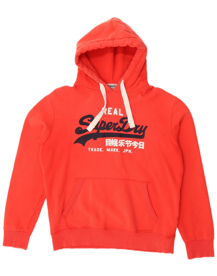 SUPERDRY pentru bărbați Real Graphic Hoodie Pulover XL bumbac roșu