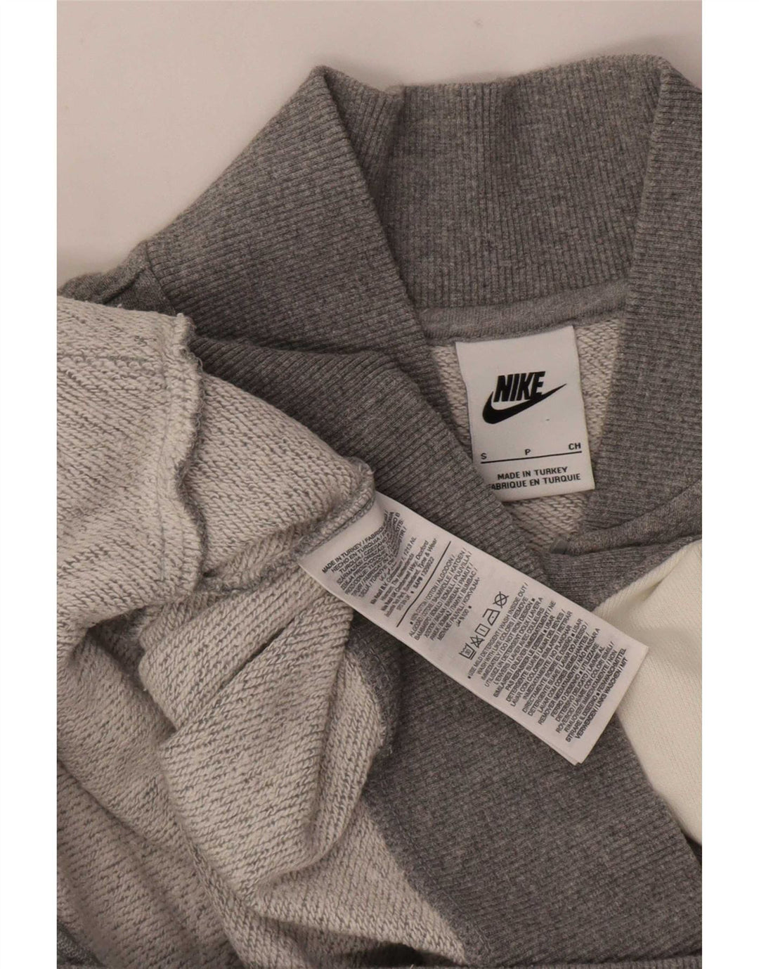 Jachetă de top pentru trening grafic Nike pentru bărbați, bumbac color bloc, gri mic