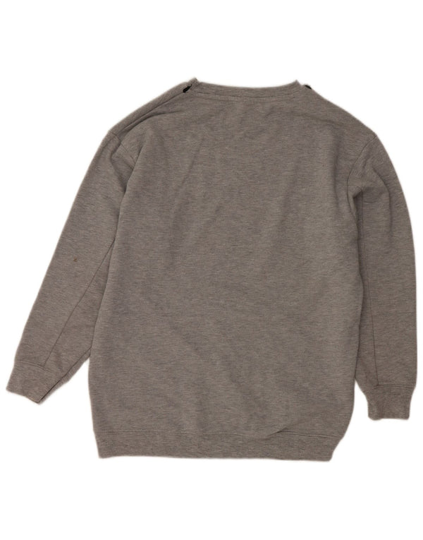 Pulover supradimensionat cu grafic pentru femei Zara UK 10 Small Gri