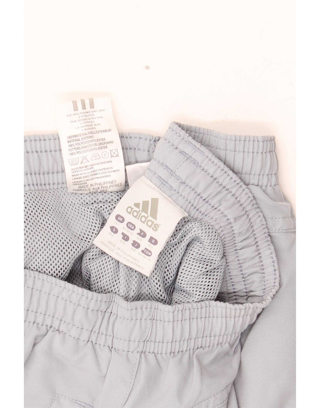 Pantaloni de trening Adidas baieti 11-12 ani poliester gri