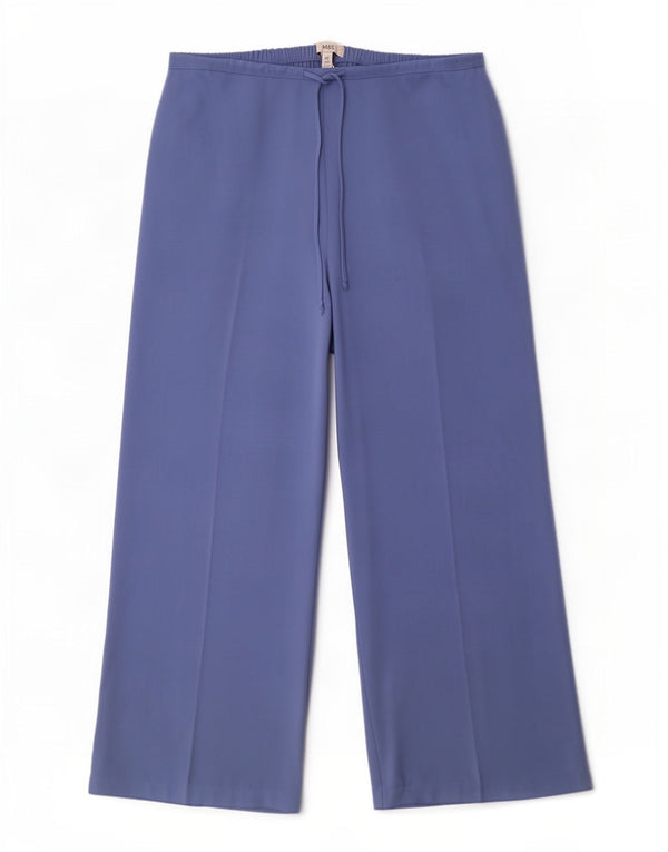 Marks & Spencer Pantaloni casual pentru femei cu talie înaltă UK 20 2XL W40 L29 Albastru