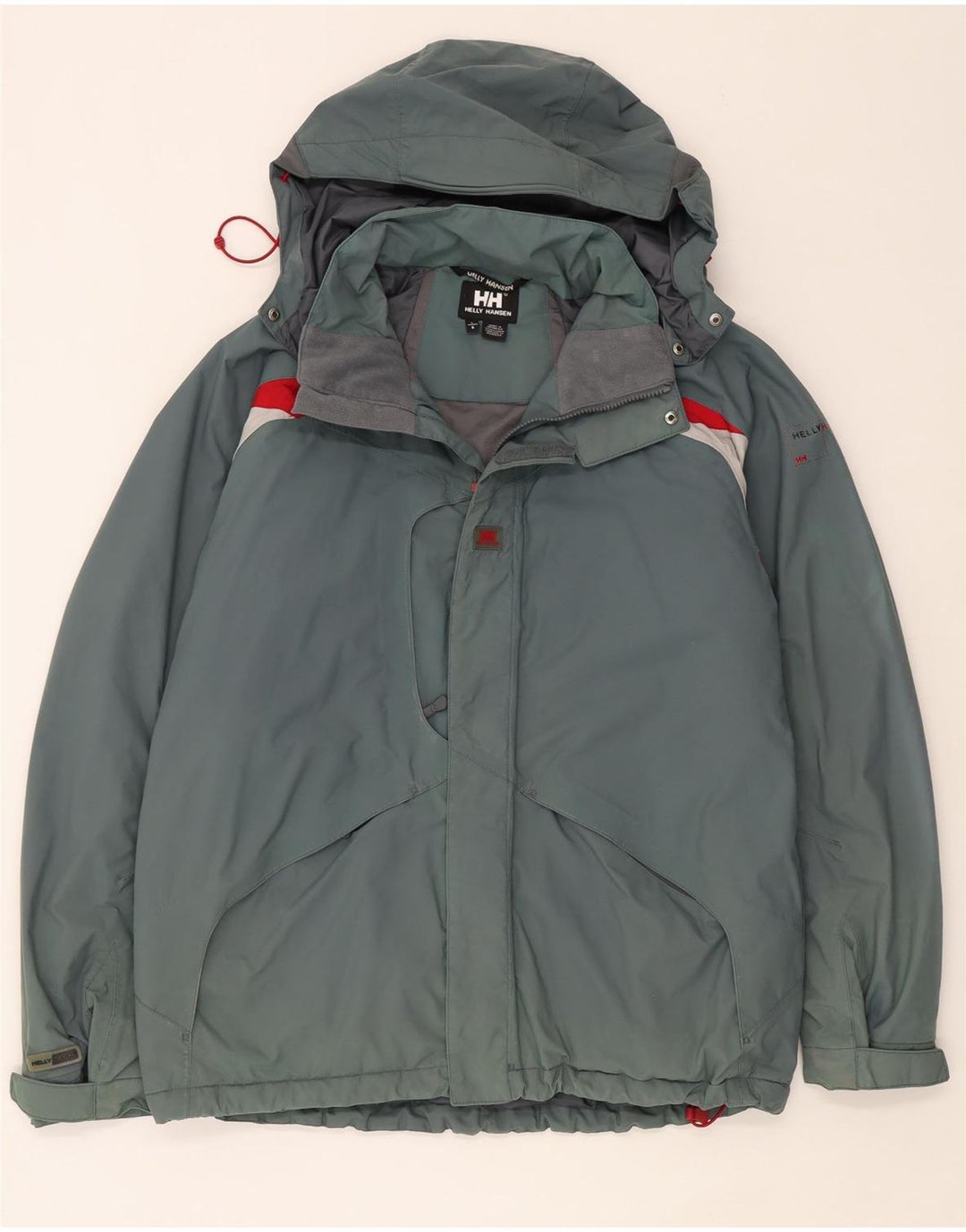 Jachetă de vânt cu glugă Helly Hansen pentru bărbați UK 40, mare, albastru, color block