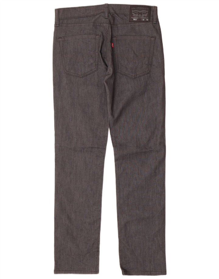 Blugi pentru bărbați LEVI'S 511 Slim W32 L32 Bumbac bleumarin