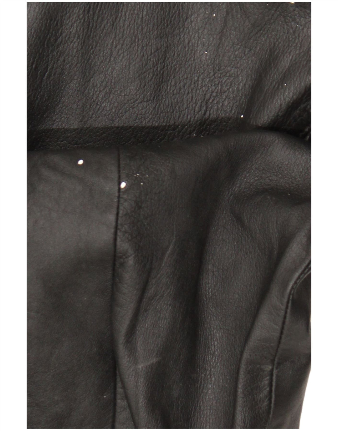 Palton din piele vintage pentru femei UK 14 mare negru