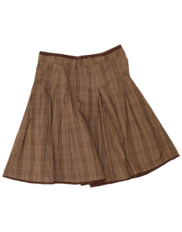 Fusta evazată pentru femei Henry Cottons IT 42 Medium W32 Brown Check