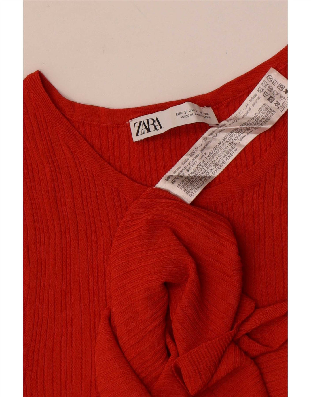 Vestă pentru femei Zara UK 8 Small Orange Viscose