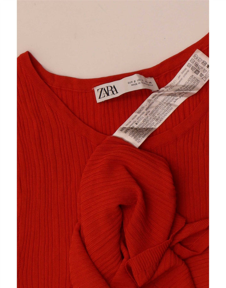 Vestă pentru femei Zara UK 8 Small Orange Viscose