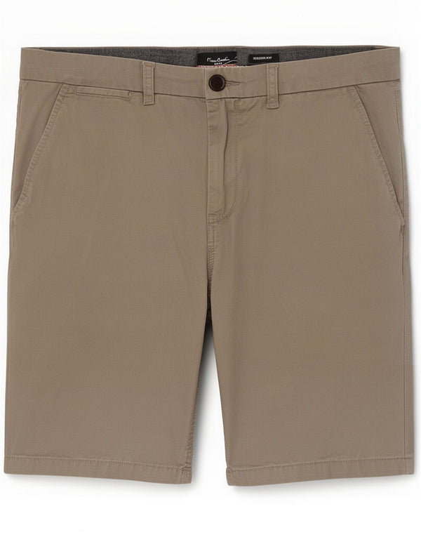 Pierre Cardin Pantaloni scurți chino cu ajustare normală pentru bărbați XL W40 Bumbac kaki
