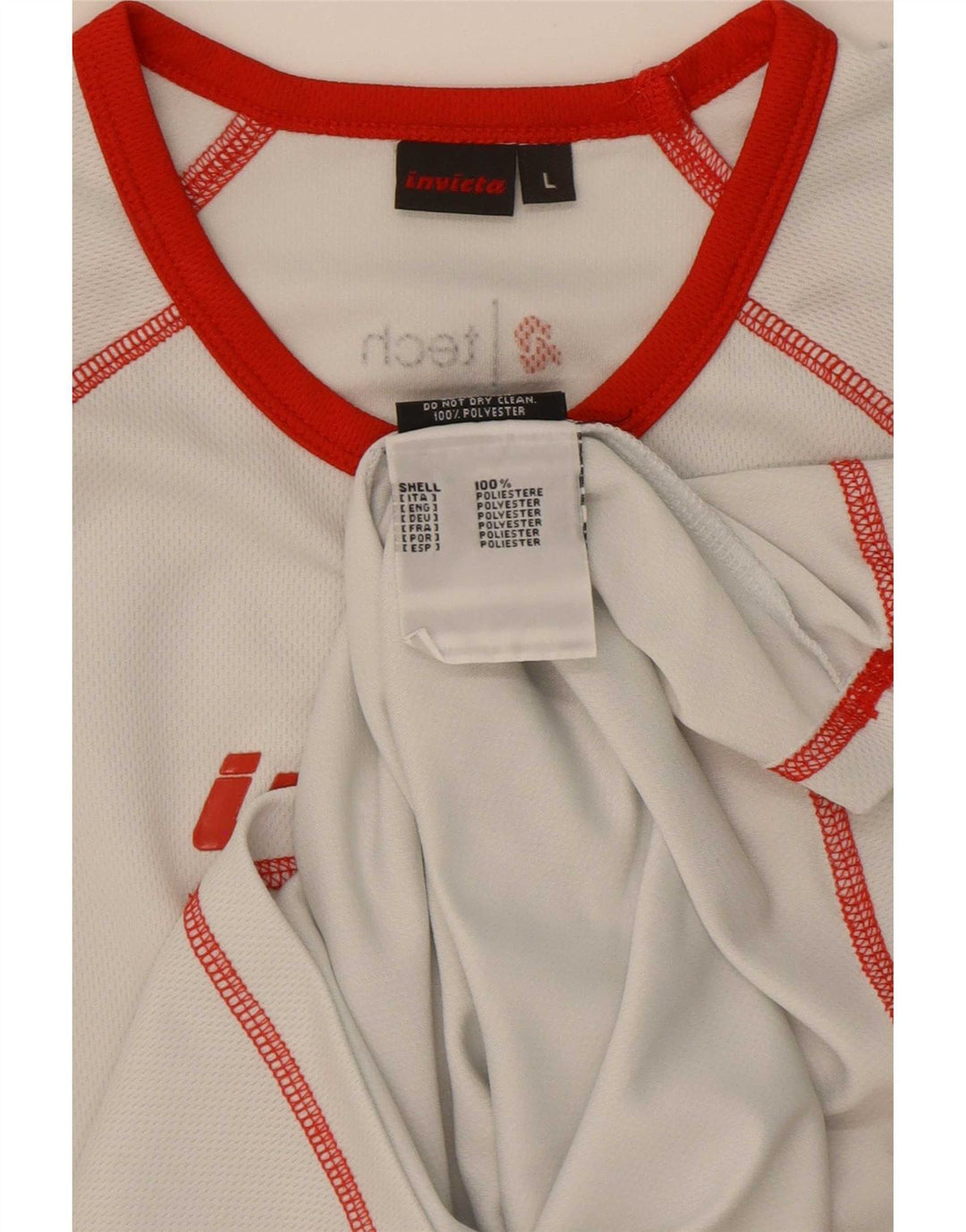 Tricou grafic pentru băieți Invicta Top 11-12 ani Poliester alb mare