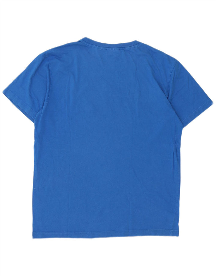 Tricou grafic Fila pentru bărbați Top mare, albastru, bumbac
