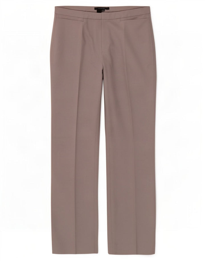 Pantaloni casual drepti pentru femei Zara EU 40 Mediu L30 L31 Poliester gri