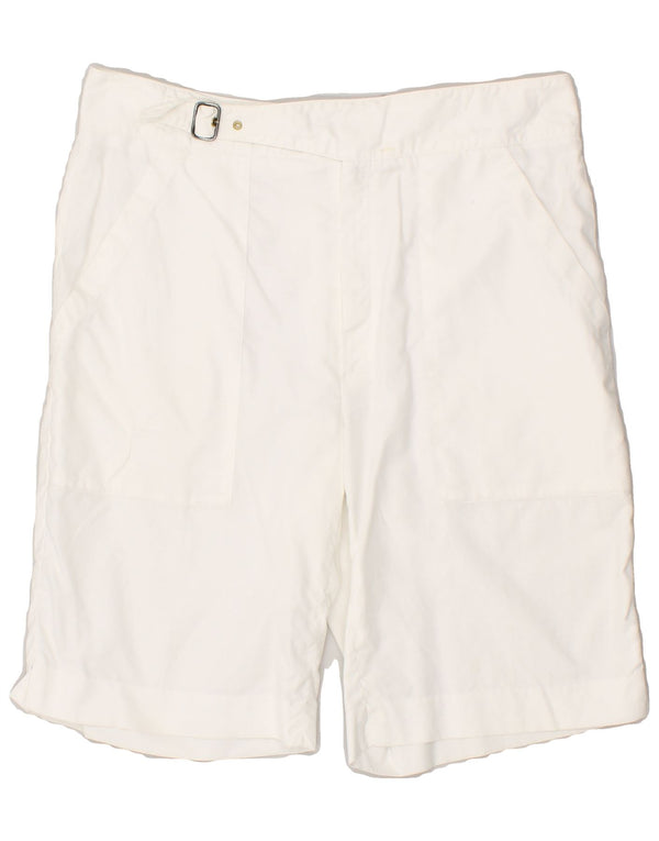 CERRUTI 1881 Pantaloni scurți chino pentru bărbați IT 50 Large W32 Bumbac alb
