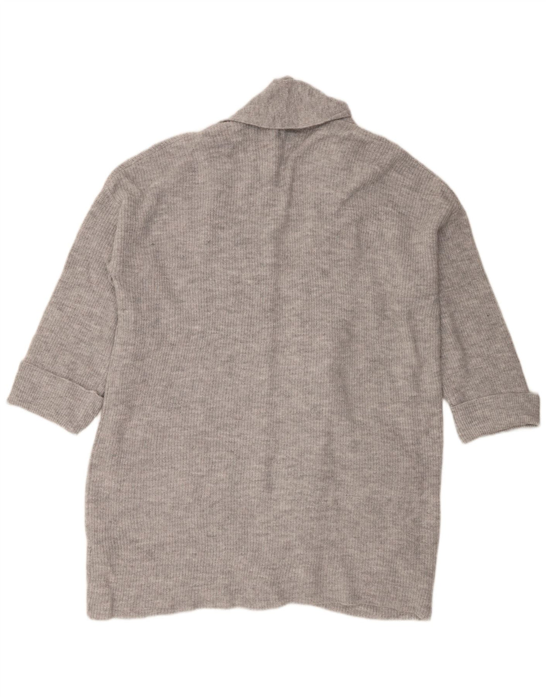 Pulover cardigan cu paragate supradimensionat Jack Wills pentru femei UK 12, gri mediu