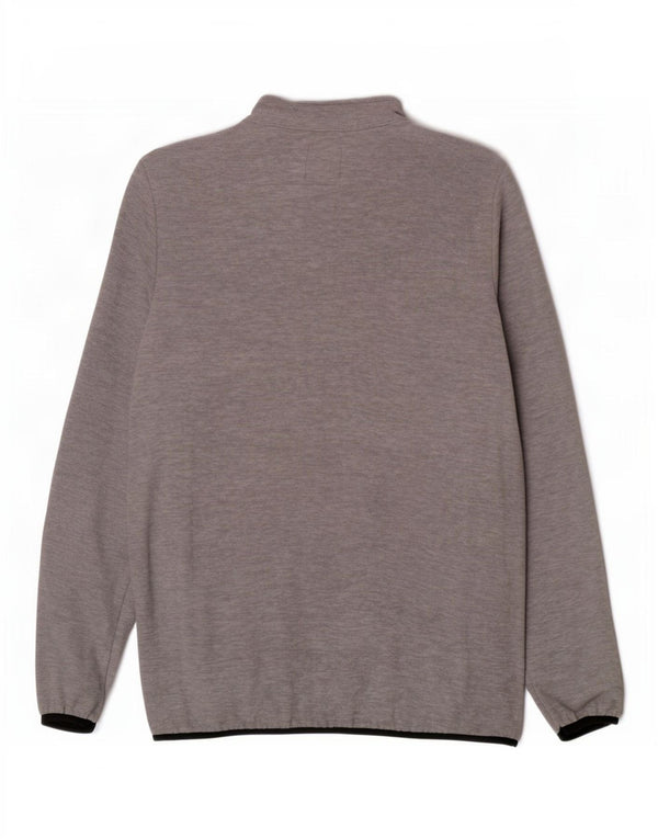 Jachetă fleece Jack & Jones pentru băieți 15-16 ani, gri, poliester color bloc