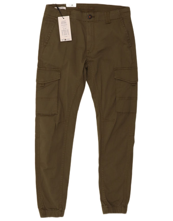 Pantaloni cargo Jack & Jones Paul Joggers pentru bărbați L30 L30 bumbac kaki