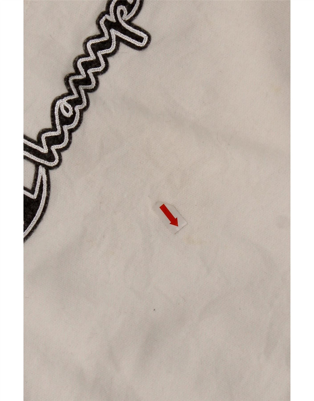 Pulover cu grafic pentru femei Champion UK 16 Poliester alb mare