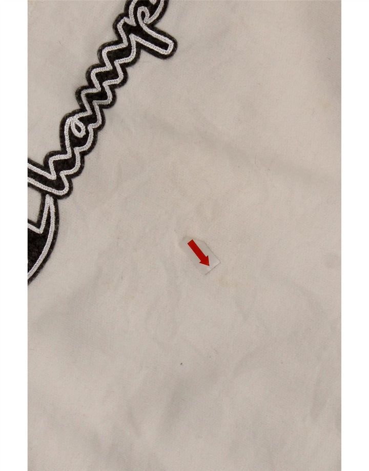 Pulover cu grafic pentru femei Champion UK 16 Poliester alb mare