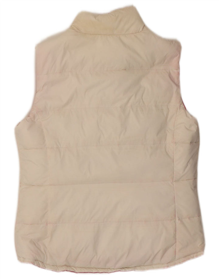 Gilet căptușit reversibil pentru femei J. Crew UK 12 Medium Pink Nylon
