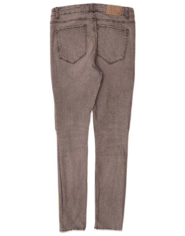 Blugi skinny distressed pentru femei Zara EU 38 Small W28 L27 Bumbac gri