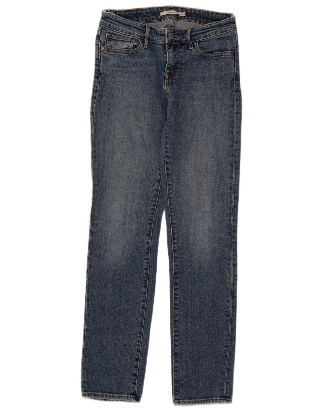 Blugi Levi's 712 Slim pentru femei W26 L30 Bumbac albastru