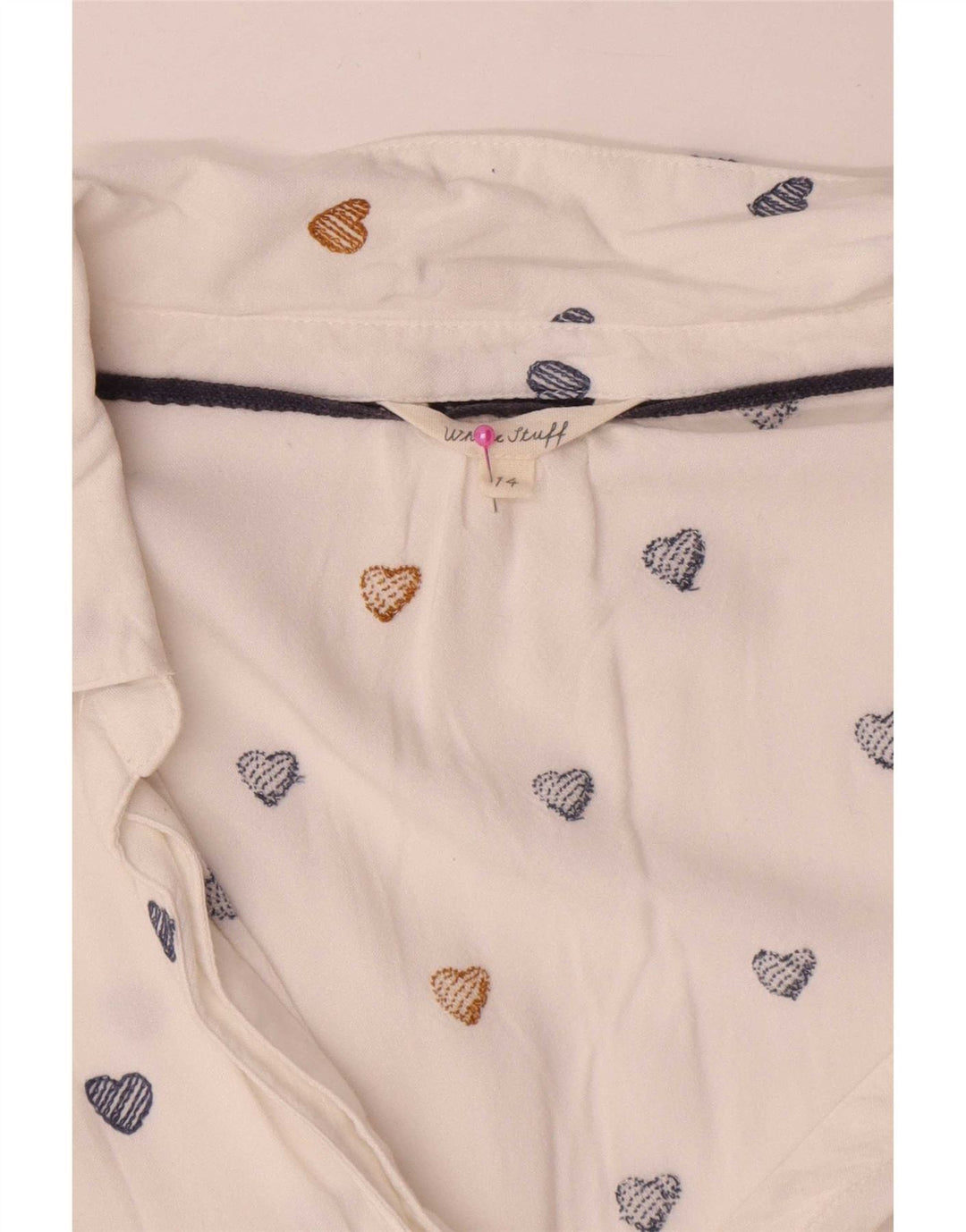 Bluză cu mâneci lungi cu model abstract pentru femei White Stuff Top UK 14 Large