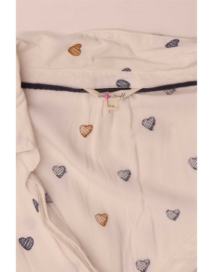 Bluză cu mâneci lungi cu model abstract pentru femei White Stuff Top UK 14 Large