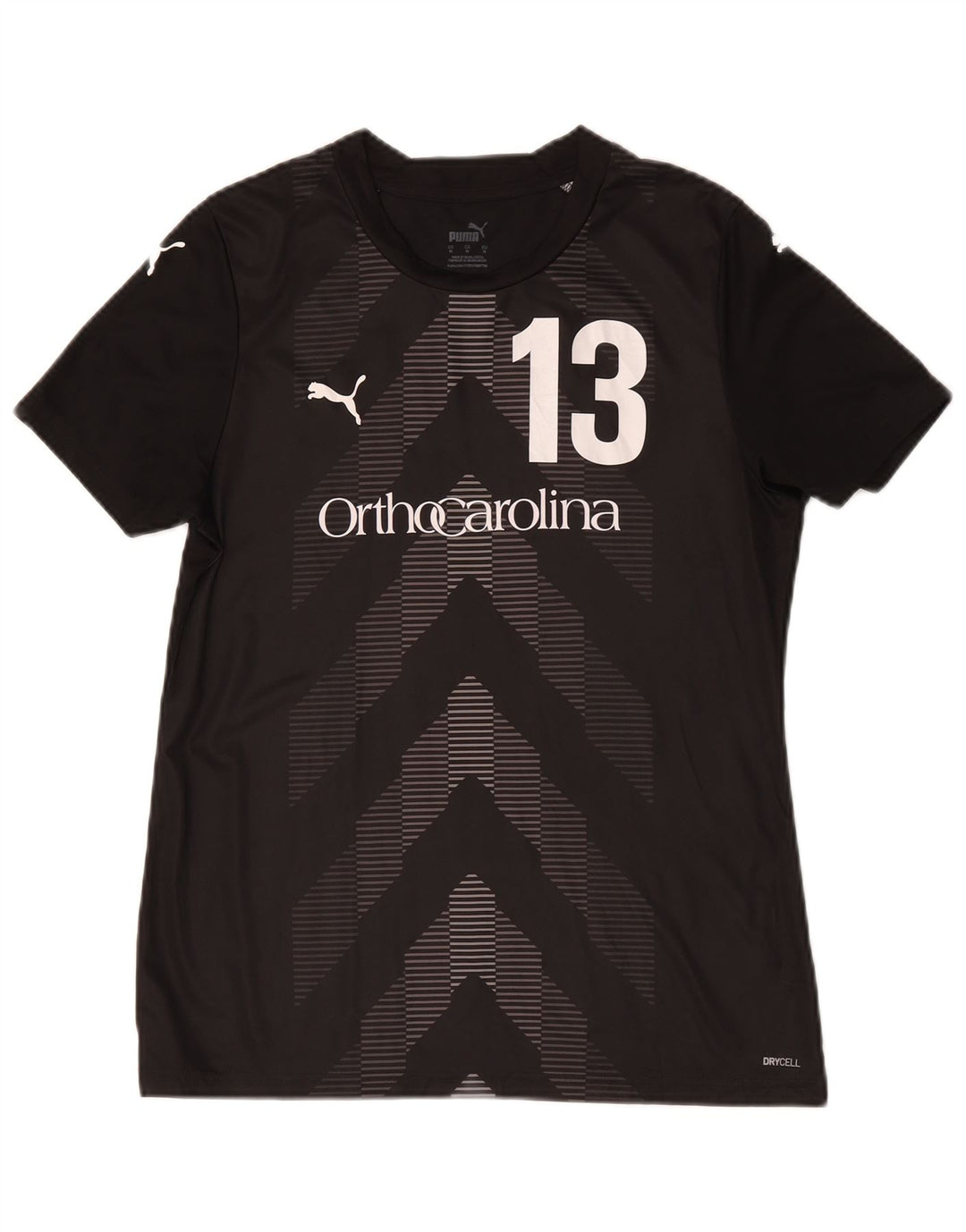 Tricou cu grafică Puma Carolina pentru bărbați Top Mediu Negru Geometric