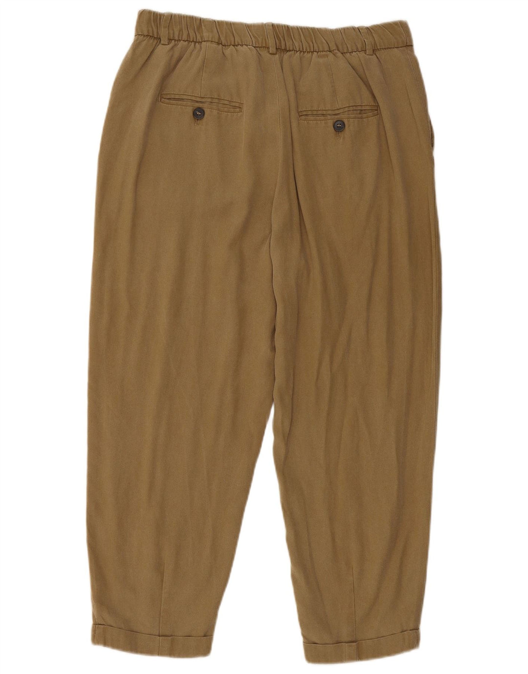 Pantaloni tăiați pentru femei Zara Medium L28 L23 Maro