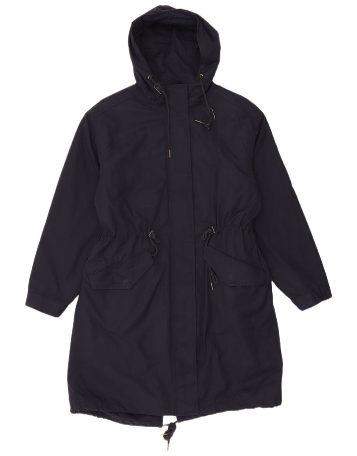 Jachetă parka cu glugă pentru femei Marks & Spencer UK 12 Poliester mediu bleumarin