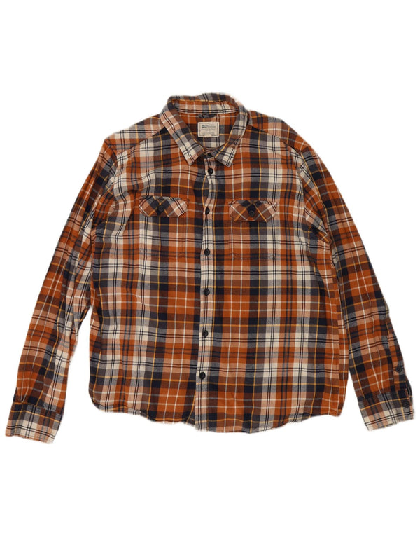 Cămașă de flanel pentru bărbați Mountain Warehouse, 3XL, maro, în carouri