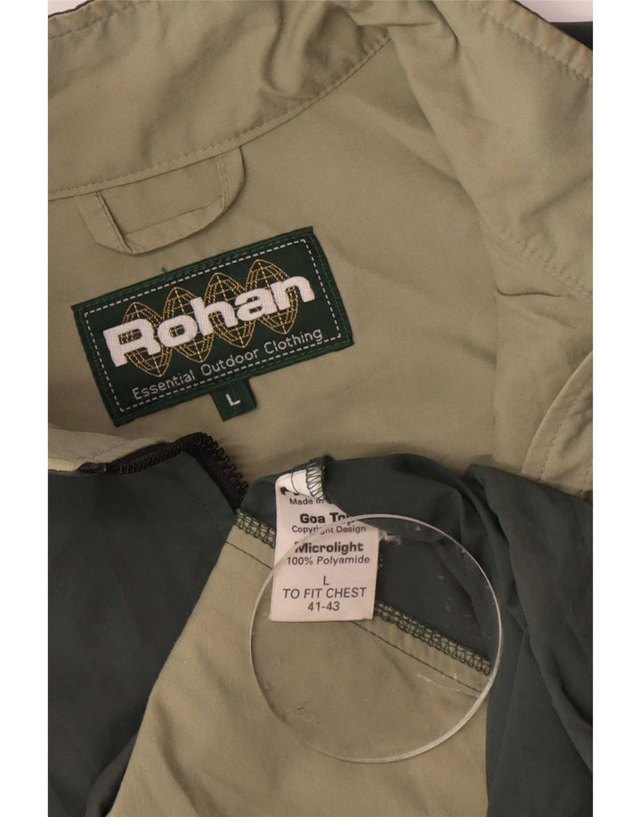 Jachetă Anorak pentru bărbați Rohan UK 40 Poliamidă verde mare