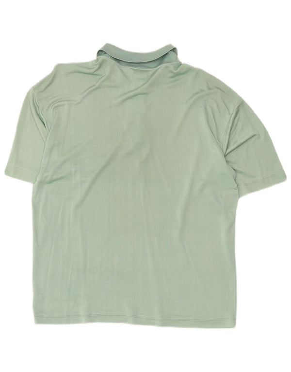 Tricou polo pentru damă Krizia, cu tăiere largă, UK 14, mătase verde medie