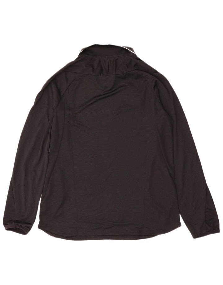 Nike Dri Fit Top cu mânecă lungă pentru bărbați, poliester negru mic