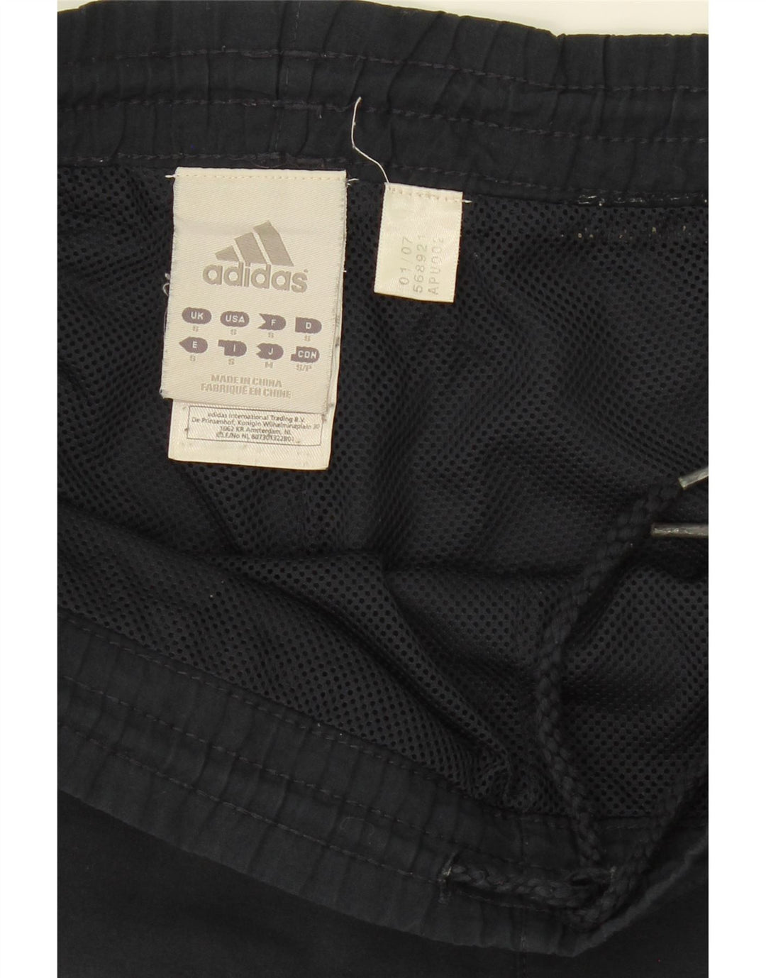 ADIDAS Mens Sport Shorts Small  Navy Blue Polyester Vintage Adidas and Second-Hand Adidas from Messina Hembry 