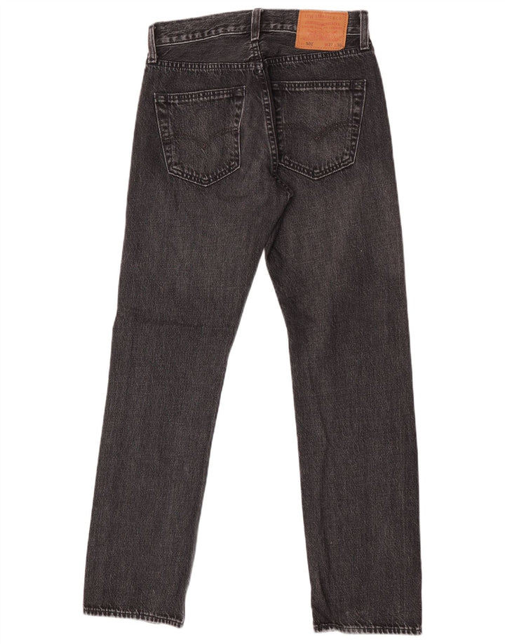 Blugi drepti pentru bărbați Levi's 501 W27 L30 bumbac gri