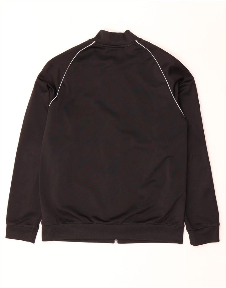 Jachetă pentru trening Adidas băieți 12-13 ani poliester negru